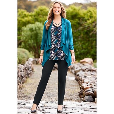 Catherines Women's Plus Size Anywear Classic Pant