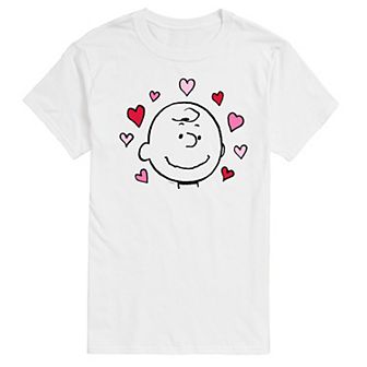 Big & Tall Peanuts Charlie Brown Face With Hearts