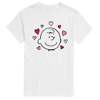 Big & Tall Peanuts Charlie Brown Face With Hearts