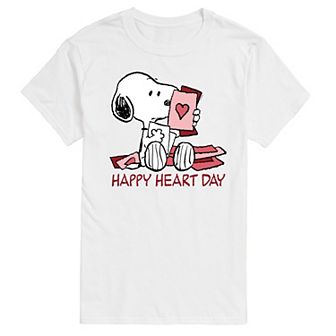Big & Tall Peanuts Snoopy Happy Heart Day Graphic Tee