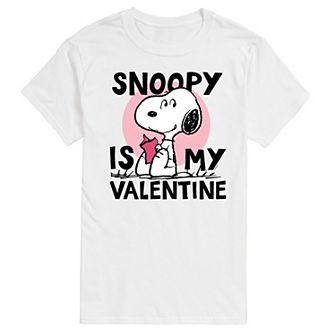 Big & Tall Peanuts Snoopy Is My Valentine Graphic Tee
