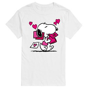 Big & Tall Peanuts Snoopy Valentines Cards Graphic Tee