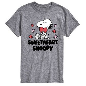 Big & Tall Peanuts Sweetheart Snoopy Graphic Tee