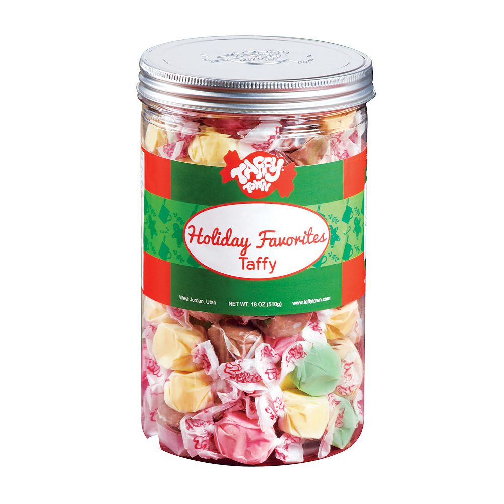 Collections Etc Holiday Gourmet Taffy Candy, 18 oz.