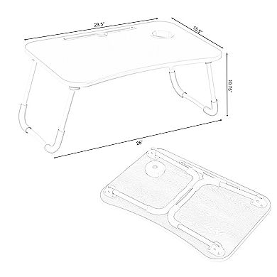 Bed Tray Laptop Foldable Table, Kids Lap Desk Homework Table