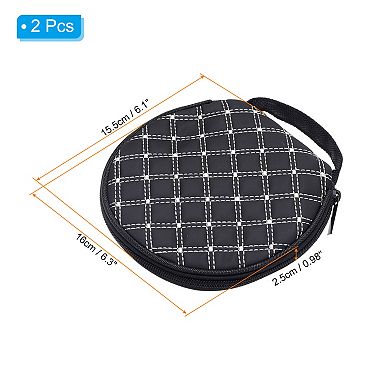 CD Case Holders, Portable Grid Tote Disk Storage Dividers Wallet Organizer for Discs Collection