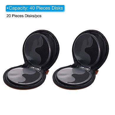 CD Case Holders, Portable Grid Tote Disk Storage Dividers Wallet Organizer for Discs Collection