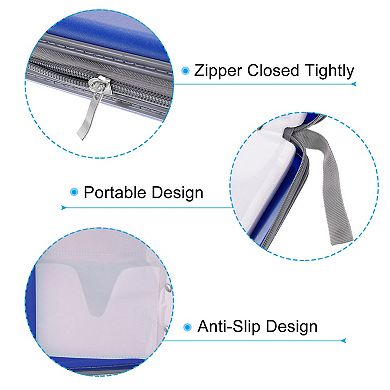 CD Case Holders, Plastic Waterproof Portable Tote Disk Record Storage Dividers Organizer