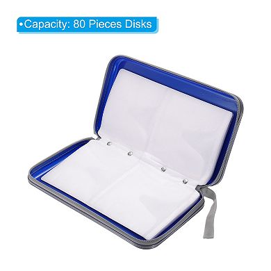CD Case Holders, Plastic Waterproof Portable Tote Disk Record Storage Dividers Organizer