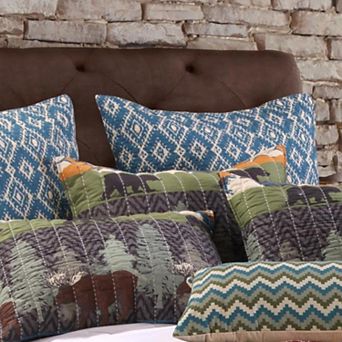 Greenland Home Fashion Black Bear Lodge Pillow Sham