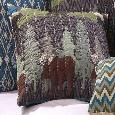Greenland Home Fashion Black Bear Lodge Pillow Sham
