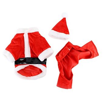 Midlee Dog Santa Claus Costume