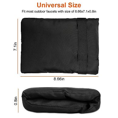 4Pcs Outdoor Faucet Covers, Winter Freeze Protection Hose Bib Socks for Garden & Outside Spouts