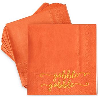 Thanksgiving Napkins -50 Paper Disposable Dinner Cocktail Luncheon Party Napkin