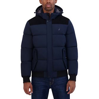 Men's Nautica Mixed Media Bomber Jacket