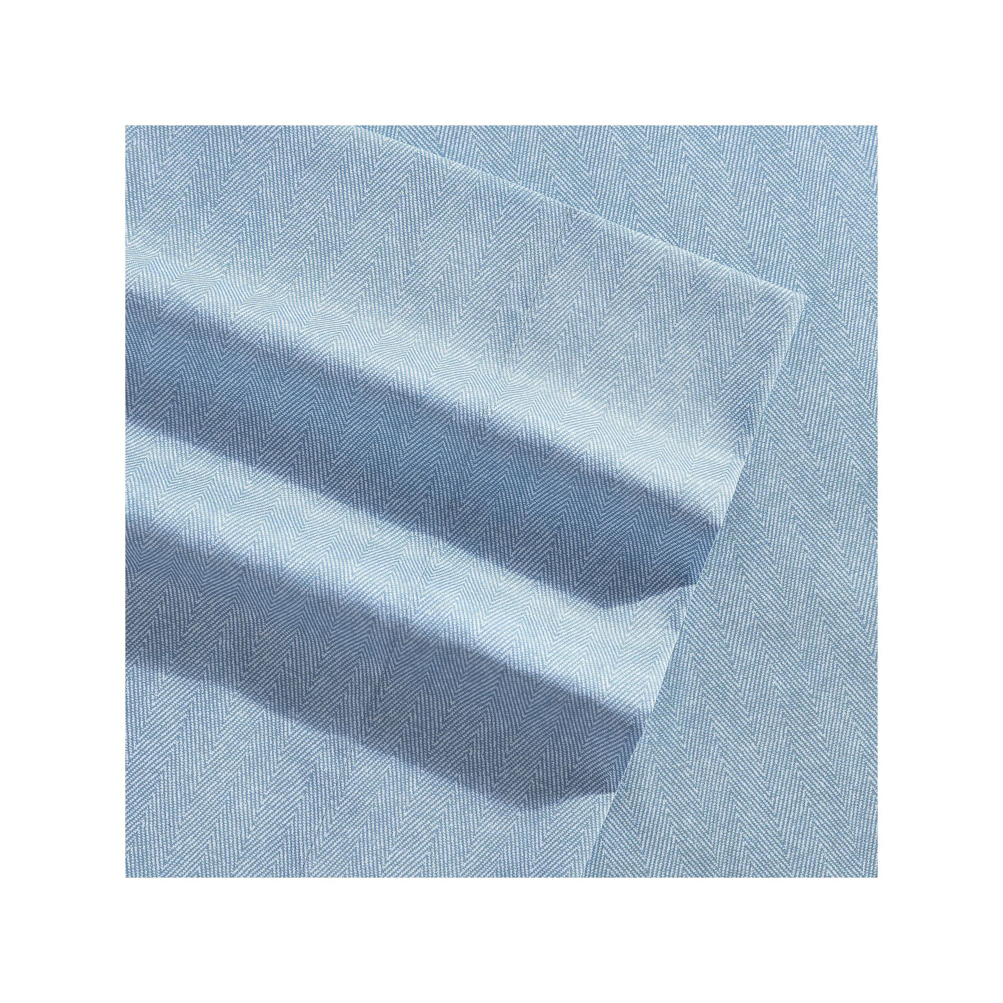 Nautica T200 Sheet Set, Herringbone Blue
