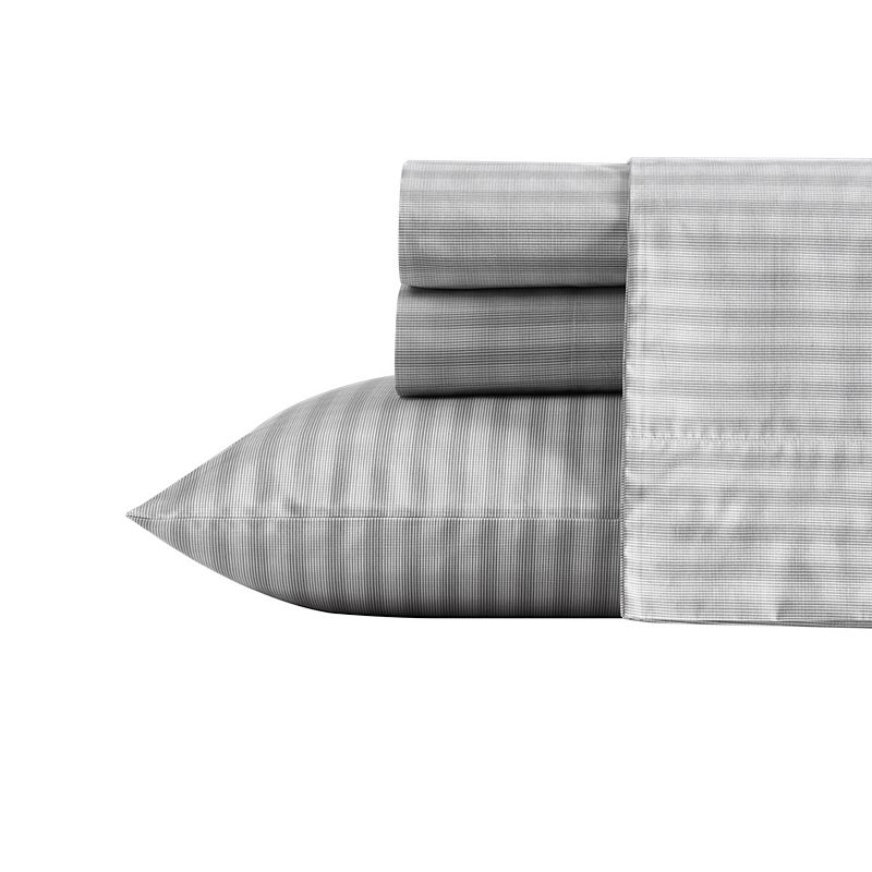 Nautica T200 Sheet Set, Michael Plaid Gray