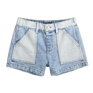 Girls 7-16 Vanilla Star Two Tone Soft Denim Shorts
