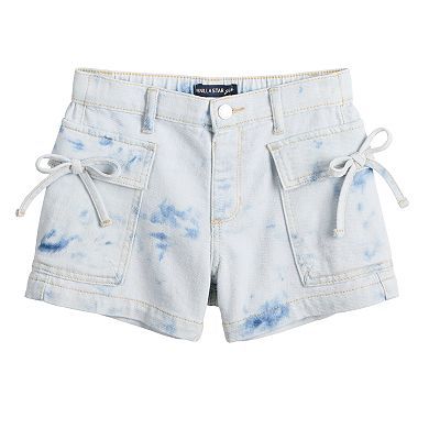 Girls 7-14 Vanilla Star Bow Cargo Shorts