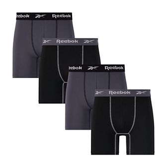 Men's Reebok 4-Pack Performance 6" Boxer Briefs