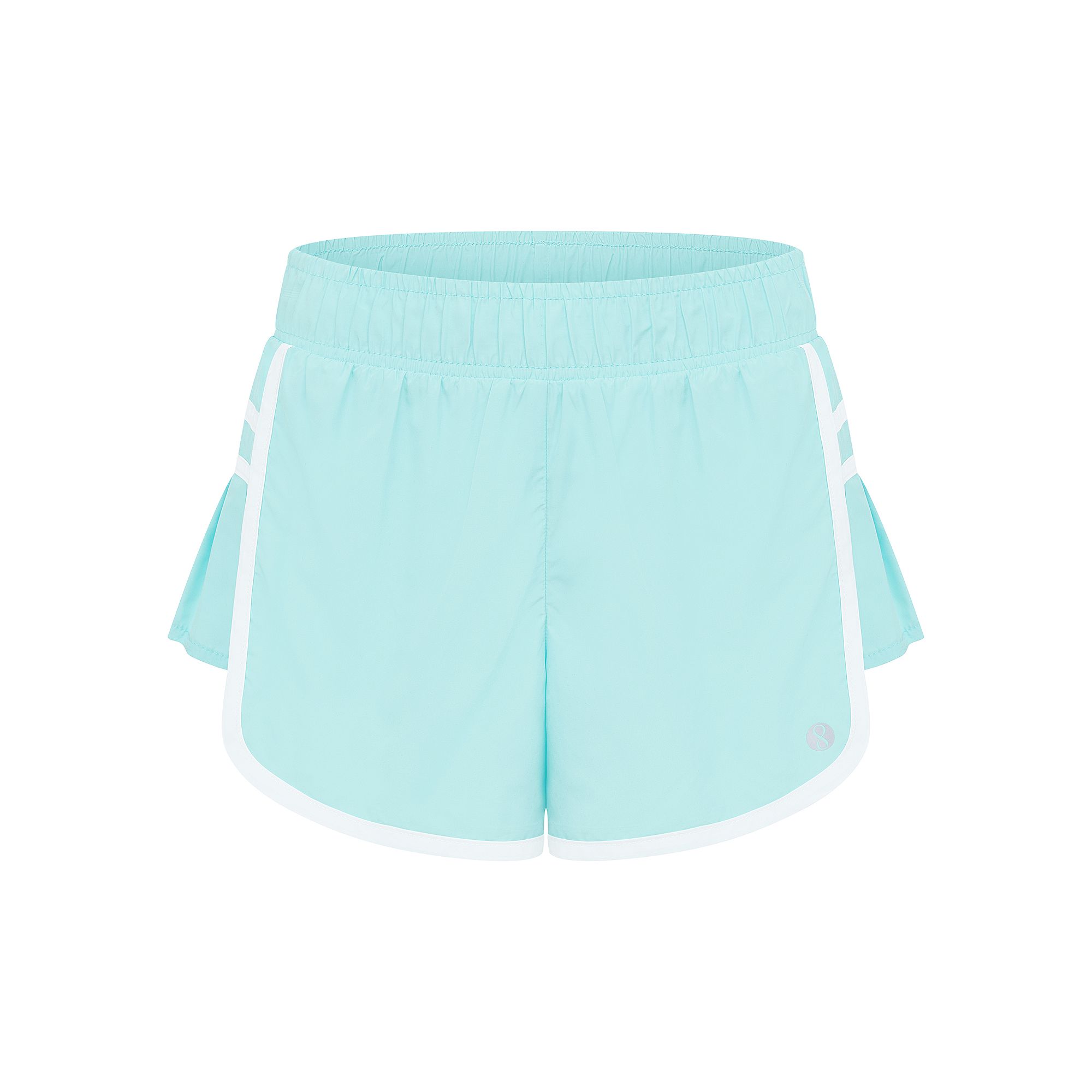 Girls 7-20 Layer 8 Side-Pleated Woven Shorts, Girls, Size: Small, Blue