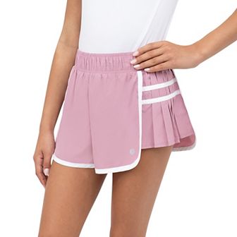 Girls 7-20 Layer 8 Side-Pleated Woven Shorts