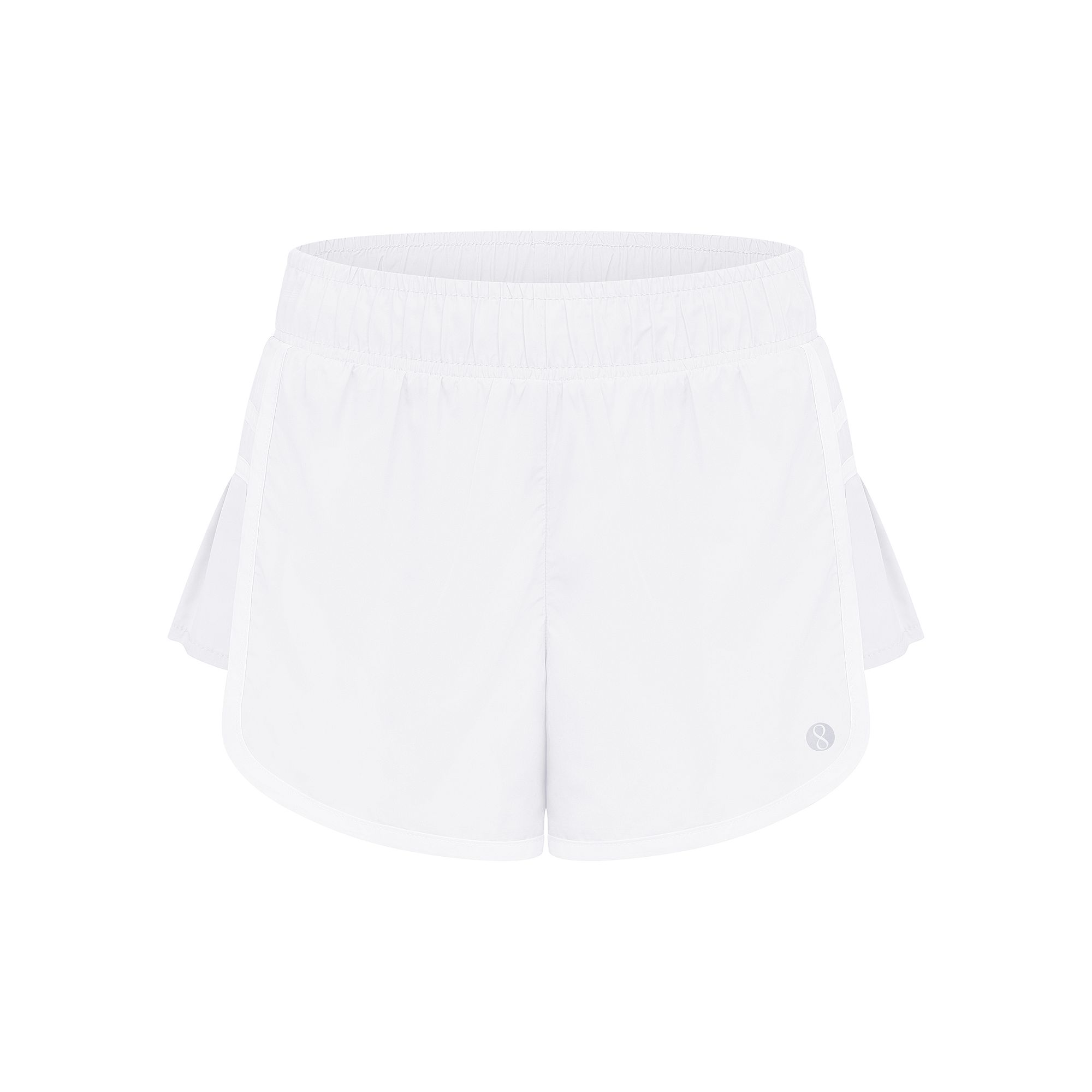 Girls 7-20 Layer 8 Side-Pleated Woven Shorts, Girls, Size: Small, White