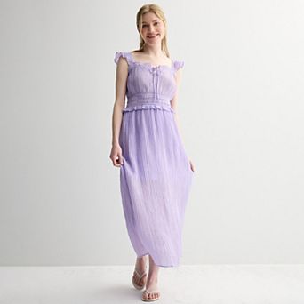 Juniors' Liberty Love Tie-Front Maxi Dress