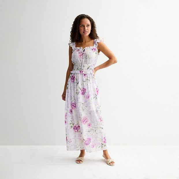 Juniors' Liberty Love Tie-Front Maxi Dress