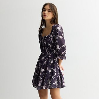 Juniors' Liberty Love Tiered Skater Dress