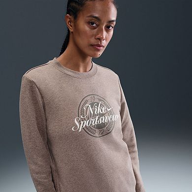 Women's Nike Sportswear Club Fleece Graphic Crewneck Sweatshirt