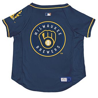 MLB Milwaukee Brewers Pet Stretch Jersey