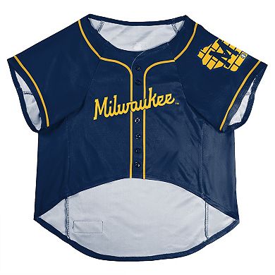 MLB Milwaukee Brewers Pet Stretch Jersey