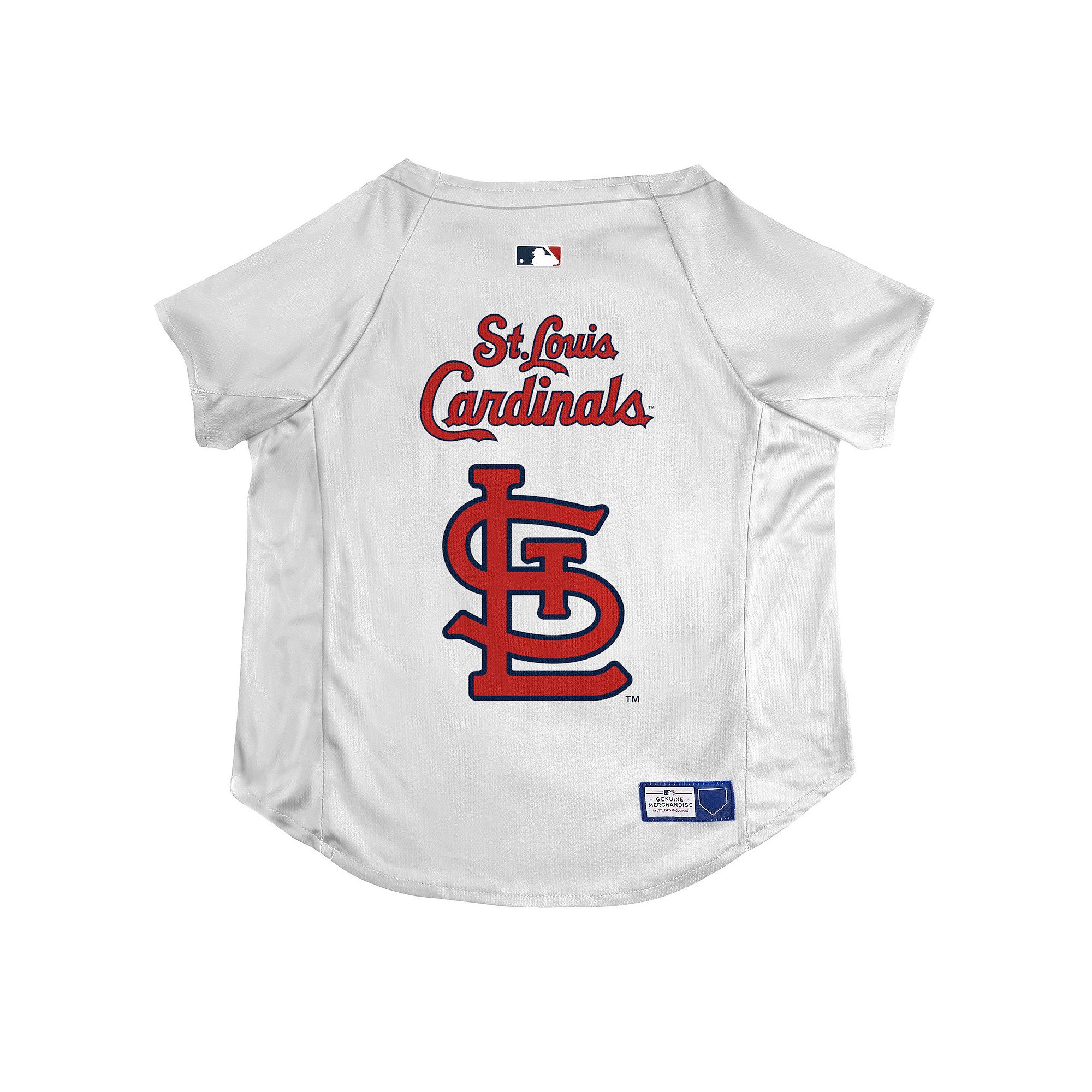 MLB St. Louis Cardinals Stretch Jersey Dog Shirt, Size: Small, White