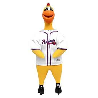 MLB Atlanta Braves Rubber Chicken Dog Toy