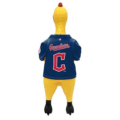 MLB Cleveland Guardians Rubber Chicken Dog Toy