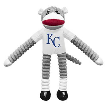 MLB Kansas City Royals Pet Sock Monkey Dog Toy