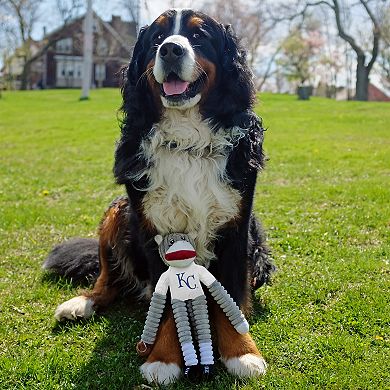 MLB Kansas City Royals Pet Sock Monkey Dog Toy