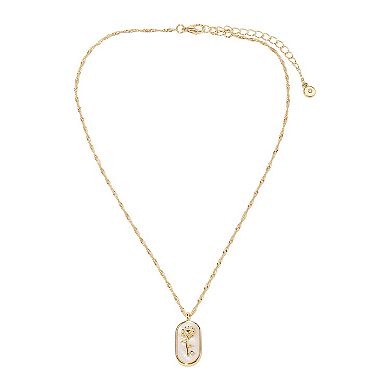 LC Lauren Conrad Gold Tone Success and Growth Pendant Necklace