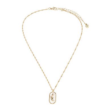 LC Lauren Conrad Gold Tone Hope and Friendship Pendant Necklace