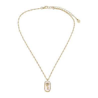 LC Lauren Conrad Gold Tone Peace and Serenity Pendant Necklace