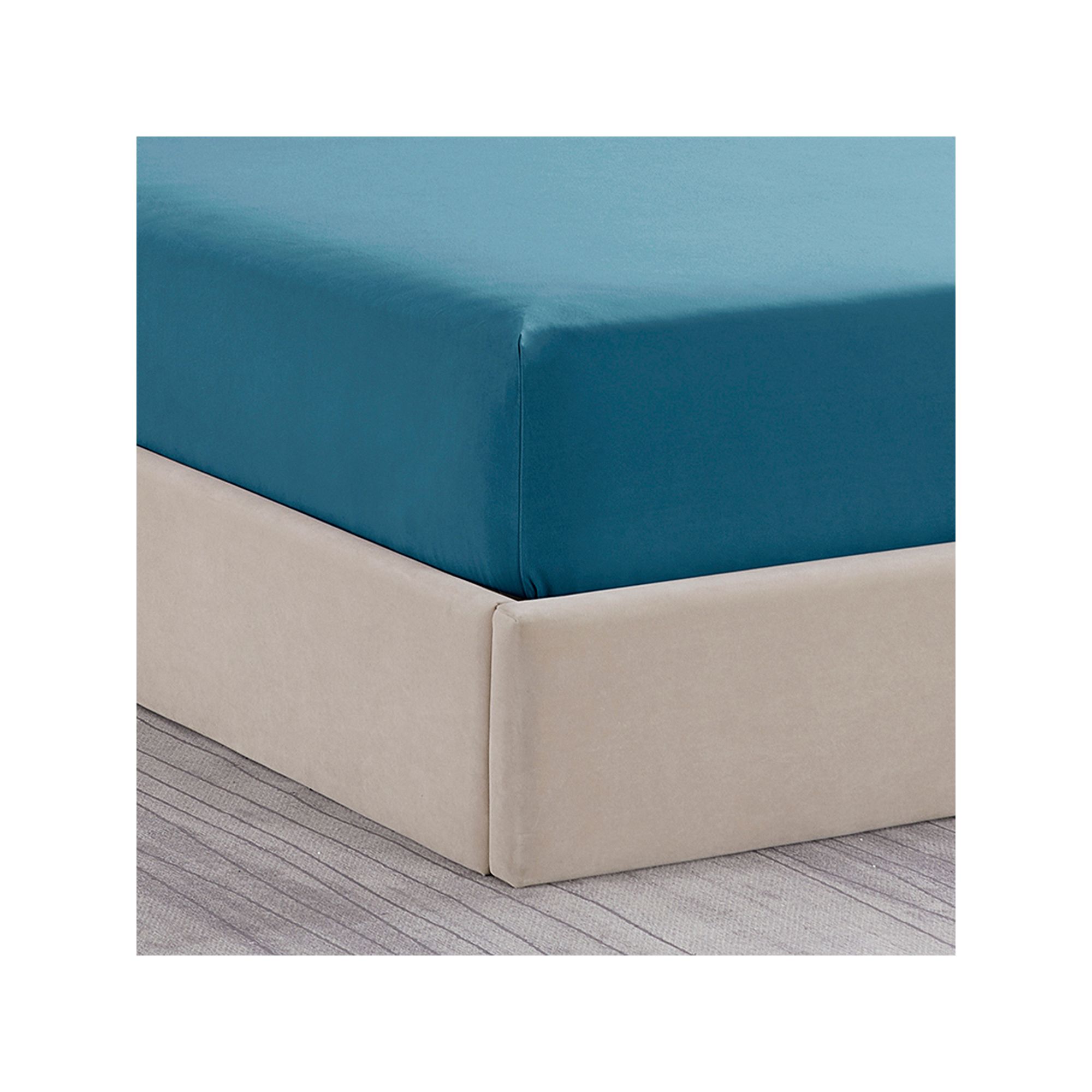 Sweet Home Collection 1500 Supreme Collection Microfiber Fitted Sheet, Blue