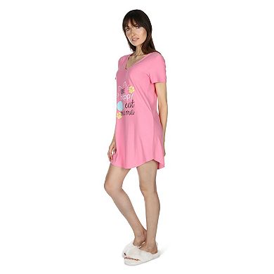 Women's One Happy Cat Mama V-neck Sleepshirt