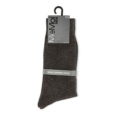 Men's Solid Luxuriously Soft Cashmere Crew Socks