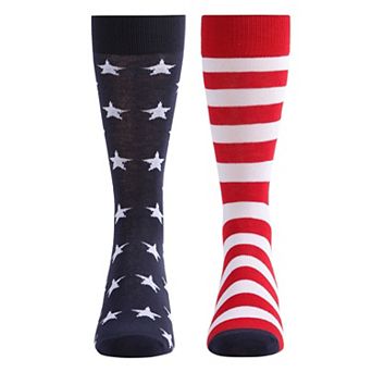 Stars And Stripes Patriotic Crew Socks
