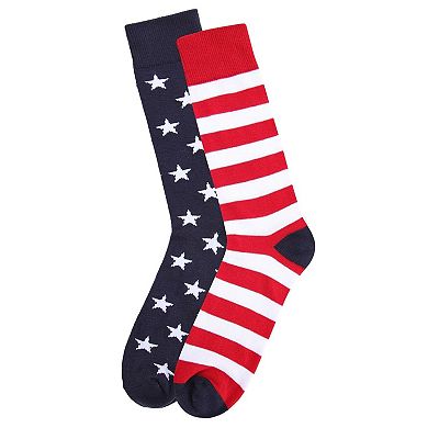 Stars And Stripes Patriotic Crew Socks