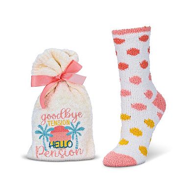 Women's Goodbye Tension Hello Pension Cozy Sock & Gift Set