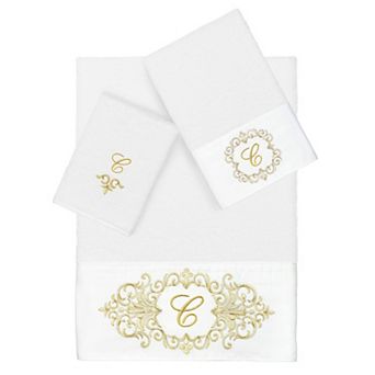 Linum Home Textiles Turkish Cotton Monica 3 pc Embellished Towel Set