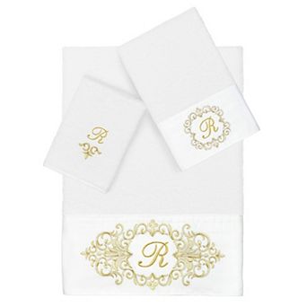 Linum Home Textiles Turkish Cotton Monica 3 pc Embellished Towel Set