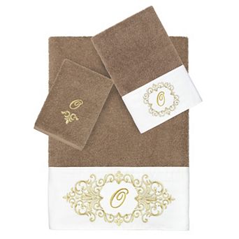 Linum Home Textiles Turkish Cotton Monica 3 pc Embellished Towel Set